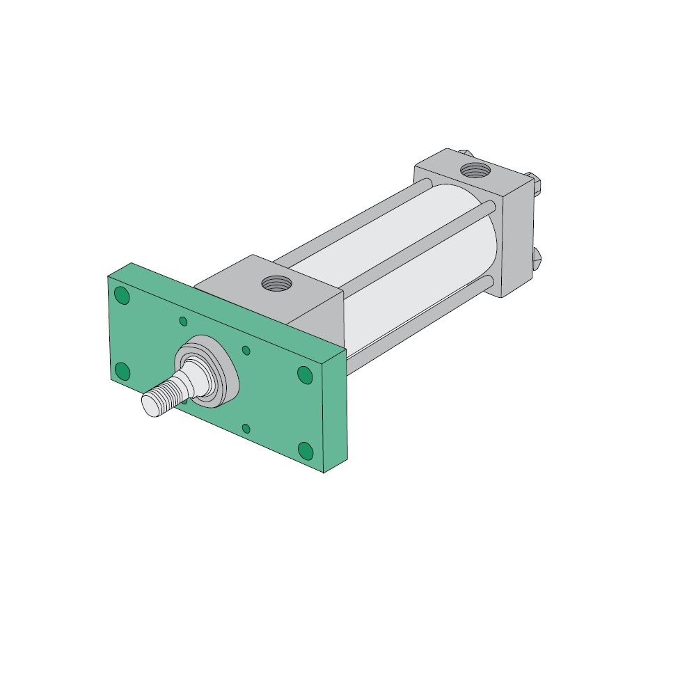 F1AP-32A6D-AVA2 NUMATICS/AVENTICS NFPA CYLINDER<BR>A SERIES 3 1/4" BORE 32" STROKE, FRONT FLANGE MNT, MAGNET (VITON)